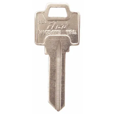 KABA ILCO Key Blank: Compatible with Weiser Locks, Key ID # WR5, 5 Pins - Door Lock Key Blanks