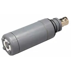 pH sensor with a flat tip shape and double junction design for laboratory measurement of pH in the range 0 to 14. Features a BNR connection type and a plastic body with an overall diameter of 7/8 in. Suitable for testing surfaces, semi-solids, and viscous samples.