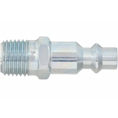 SPEEDAIRE Quick Connect Hose Coupling: 1/4 in Body Size, 1/4 in Hose Fitting Size - Industrial Interchange Steel Quick-Connect Air Coupling Plugs
