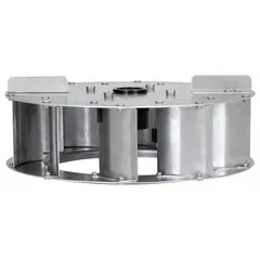 Replacement blower wheel for HVACR fans used in air-handling systems. Compatible with manufacturer part number 4HZ32 and cross-references models 16D528, 4HZ34, and 5DVR6. Suitable for maintenance or repair of existing commercial and industrial ventilation equipment.