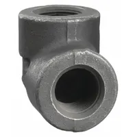 ANVIL Metal Pipe Elbow: 2 1/2 in x 2 1/2 in, Female NPT Threaded x Female NPT Threaded, Steel (MPN 0361102007)