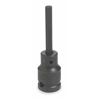 PROTO Impact Socket Bit : SAE, 1/4 in Tip Size, 3 1/4 in Overall Lg, Fixed Insert - Hex Impact Bit Sockets