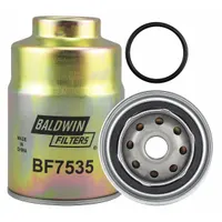 BALDWIN FILTERS Fuel Filter: Spin-On, 3 9/16 in Outside Dia, 3/4"-16 Thread Size, Cellulose, BF7535