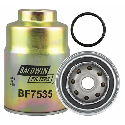 BALDWIN FILTERS Fuel Filter: Spin-On, 3 9/16 in Outside Dia, 3/4"-16 Thread Size, Cellulose - Spin-On Fuel Filters