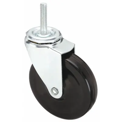 OEM Stem Caster: 4 in Wheel Dia - NSF-Listed Sanitary Threaded Stem Casters