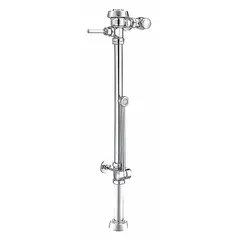 Diaphragm-type flush valve for bedpan washing applications. Features a 34 3/8-inch rough-in dimension. Part of the SLOAN Royal series.