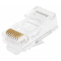 MONOPRICE Modular Plug: Modular Plug RJ45, Solid, 5/5e Cable Category, 100pk Pack Size, 100 (MPN 7245)