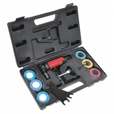 CHICAGO PNEUMATIC Die Grinder Kit: Right Angle Tool, 0.3 hp Horsepower - Air-Powered Right-Angle Die Grinder Kits