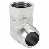 Hydraulic Hose Adapter: 1 1/4 in x 1 1/4 in Fitting Size, Male x Female, JIC x JIC, Swivel (MPN 500454-20S)