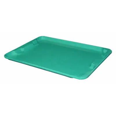 TOTELINE Lid: 27 1/2 in x 20 in, Green, Fiberglass - Lids for Extreme-Temperature Stacking & Nesting Totes
