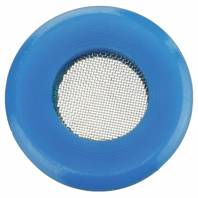 VELVAC Gladhand Seal: Closed Face Seal, Includes Screen, 0.37 in Thick, Blue, 74A-76A - Polyurethane Gladhand Seals