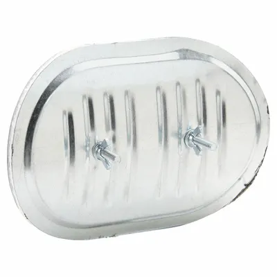 DUCTMATE Duct Access Door: For 19 in_20 in Ducts, 12 in x 16 in, 20 ga, Steel, Thumbscrews - High-Temperature Curved Access Doors