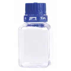 PETG Media Bottle, 60 mL, Sterile, Tamper-Evident Closure, Graduated, Colorless