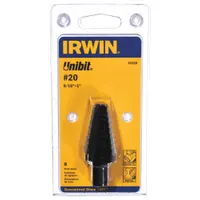 IRWIN Step Drill Bit: 9/16" to 1", Black Oxide HSS, 3-Flats Shank (MPN 10220)