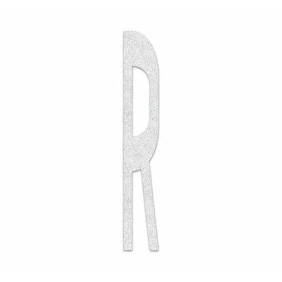 RAE Preformed Thermoplastic Pavement Markings: R, White, 6 ft Lg, 11 1/2 in Wd - Pavement Pre-Determined Messages