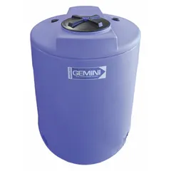 Vertical dual containment tank with 320-gallon capacity and closed top. Constructed of LLDPE with 3/8 in wall thickness. Used for secondary containment of liquids in industrial fluid handling, chemical processing, and water treatment applications.