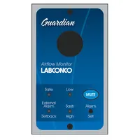 LABCONCO Airflow Monitor: 12 in Overall Lg, 12 in Overall Wd, External Alarm/Night Setback, Plastic (MPN 9413300)