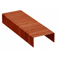 Crown-style box staple sticks with a 1-1/4 in crown width and 5/8 in leg length. Supplied in a 25,000-pack for high-volume carton sealing and packaging applications. Compatible with Westward staplers.