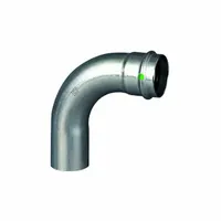 VIEGA PROPRESS Crimp Elbow Fitting: 3/4 in CTS x 3/4 in CTS Size, 90° Elbow, Press-fit x FTG, EPDM (MPN 80495)
