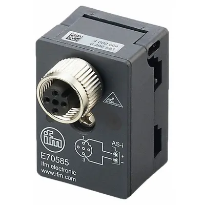 IFM Flat Cable IDC Connector: AS-i Flat Cable to M12, T-Style, Industrial Applications - AS-Interface Flat Cable to M12 IDC Connectors