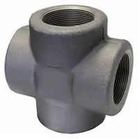 ANVIL Metal Pipe Cross: 3 in x 3 in x 3 in x 3 in, Steel, Class 3000, Cross (MPN 0361131006)