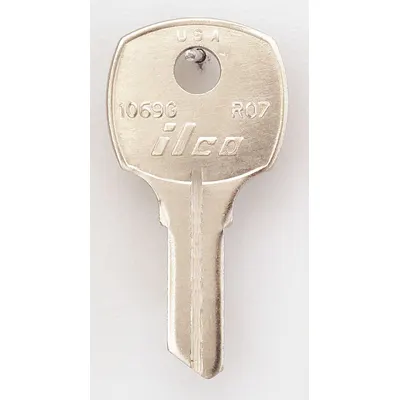 KABA ILCO Key Blank: Compatible with National Locks, Key ID # RO7, 4 Pins - Vehicle Key Blanks