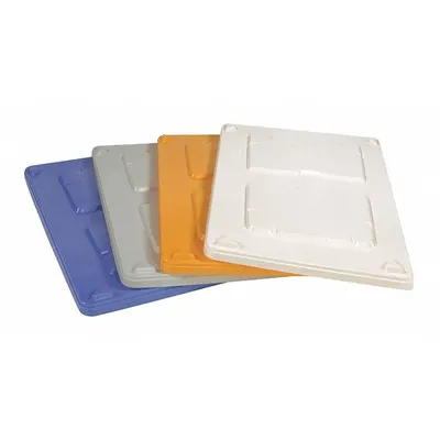 DECADE PRODUCTS Bulk Container Lid: 48 in x 40 in, Yellow - Bulk Container Lids