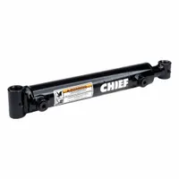 CHIEF Welded Hydraulic Cylinder: 8 in Bore Dia., 24 in Stroke Lg, 40 in Retracted Lg, 150,790 lb (MPN 216237)