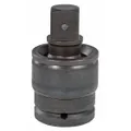 Square-type flex impact socket adapter with 1-1/2" output drive size and 6 19/64" overall length. Designed for use with impact tools to allow socket rotation at an angle in heavy-duty bolting applications.