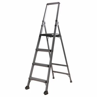 XTEND + CLIMB Stepladder: 5 ft Ladder Size, Aluminum, 300 lb Load Capacity - Lightweight Aluminum Platform Stepladders