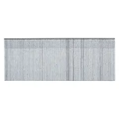 Galvanized steel brads with T-head and chisel point, 5/8 in overall length. Smooth finish. Pack of 3,000. Used for trim, finishing, and pinning applications such as attaching molding, baseboards, and cabinet trim.