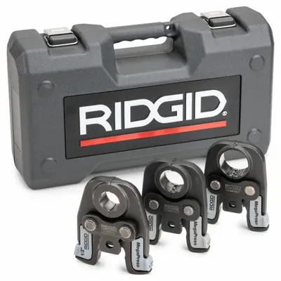 RIDGID Press Tool Accessory Kit: 1/2 in to 1 in Pipe, Black Iron/Steel - Jaw & Ring Sets for Compact Press Tools