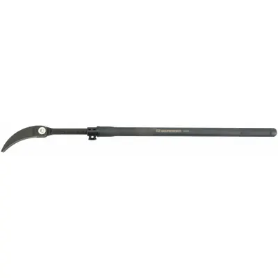 GEARWRENCH Extendable Indexable Pry Bar: Wedge End, 48 in Overall Lg, 7/8 in Bar Wd - Rolling-Head Pry Bars