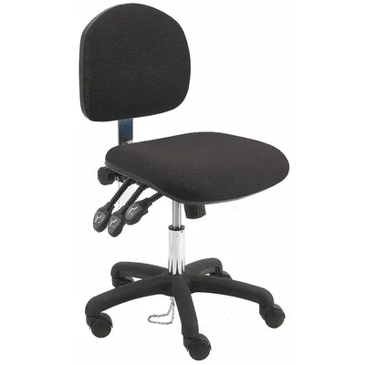 BENCHPRO Ergonomic Chair: Fabric, Armless, Ht Range 17 in to 22 in, 19 in Seat Wd - Fabric Lab Chairs