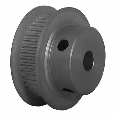 Dayton Timing Pulley: Modified Curvilinear, Fixed, For GT Timing Belt Section - GT Section Fixed-Bore Timing Pulleys with Hub