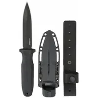 SOG Fixed Blade Knife: Straight, 10 in Overall Lg, Steel, Plastic, 4 3/4 in Blade Lg (MPN 17-61-01-57)