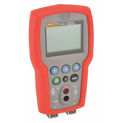 FLUKE Handheld Pressure Calibrator: FLK-721EX-3630, HART, Included, Carrying Case/Test Leads - Handheld Pressure Calibrators for Gas Custody Transfer