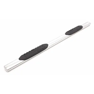 LUND Nerf Bars: Oval, 83 in Overall Lg, 5 in Overall Wd, 5 in Overall Ht, Stainless Steel - Oval Nerf Bars