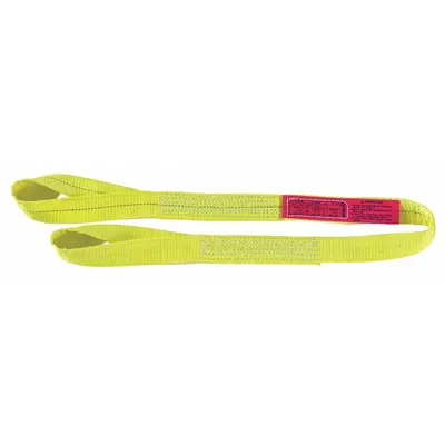 LIFT-ALL Web Sling: Type 4, Polyester, 2 Plies, 7 ft Sling Lg - Light-Use Polyester Twisted-Eye Web Slings