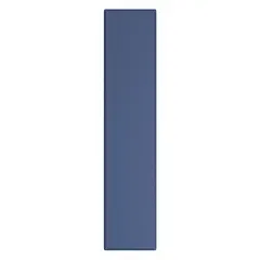 This pilaster is used in commercial bathroom partitions to provide structural support and privacy. It measures 82 inches in height and 18 inches in width, with a Royal Blue Smooth Semi Gloss finish. The honeycomb inner core offers strength while keeping the column lightweight.