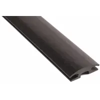 This 3 ft long vinyl saddle threshold provides a smooth transition between floor surfaces while sealing the gap under doors. It is suitable for use in commercial and industrial doorways to help block drafts, moisture, and pests