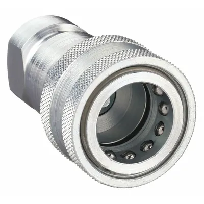 PARKER Hydraulic Quick Connect Hose Coupling: 3/4 in Coupling Size, Steel - ISO B Series Hydraulic Quick-Connect Coupling Bodies