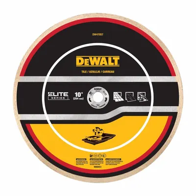 DEWALT Diamond Saw Blade: Ceramic/Granite/Marble/Porcelain/Stone/Tile, 10 in Blade Dia. - Multi-Material Blades