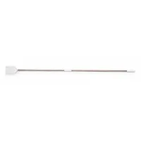 This mixing paddle features a solid nylon blade with a 7 1/2-inch length and a straight bar design, supplied as a 2-piece assembly. It is used for hygienic mixing in food, pharmaceutical, and chemical processing applications, where its design helps scrape vessel walls clean to reduce cross-contamination