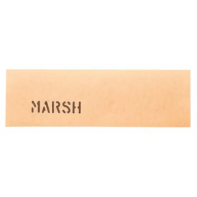 MARSH Stencil Oil Board: Flat, 6 in Overall Wd, 20 in Overall Lg, 0.015 in Thick - Stencil Oil Boards