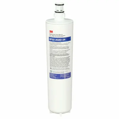 3M Quick-Connect Water Filter: 3 micron, 7 gpm, 20 5/8 in Overall Ht - Quick-Connect Ice Machine & Refrigerator Water Filters
