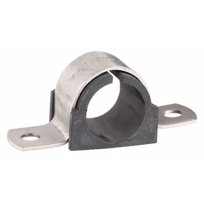 ZSI Strap Clamp: 304 Stainless Steel, For 1/2 in Pipe, For 4/5 in Copper Tube - Vibration-Dampening Strap Clamps