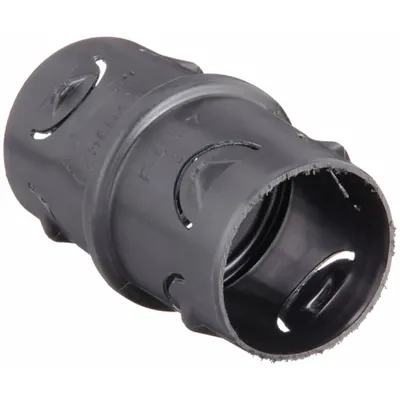 ADVANCED DRAINAGE SYSTEMS Drainage Straight Fitting: 3 in x 3 in Fitting Pipe Size, Single, 6 in Overall Lg - Single-Wall Drainage Pipe Fittings