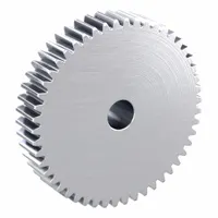 Spur Gear: Module m 1.5, 50 Teeth, 12 mm Bore Dia, Stainless Steel, 20° Pressure Angle, Plain Bore (MPN SUS1.5-50)