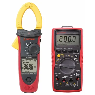 AMPROBE Digital Multimeter Clamp On Kit: Clamp Meter/Digital Multimeter - Multimeter & Clamp Meter Kits